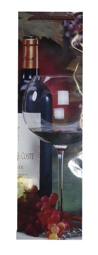 Dárková taška na víno motiv VÍNO 120/400/90 mm