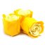 Mýdlové květy v dárkovém balení ŽLUTÉ RŮŽE 3ks
