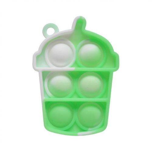 Antistresová hračka Bubble Pop It mini cca 70mm MIX 1ks - Barva: Růžová