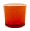 Svícen skleněný na čajové svíčky Bolsius 60mm - Barva: Oranžová