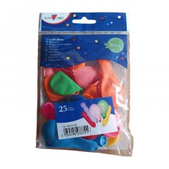 Balónky barevné mix tvarů 25 ks