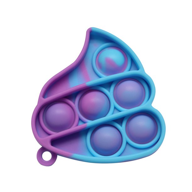 Antistresová hračka Bubble Pop It mini cca 70mm MIX 1ks - Barva: Světle modrá