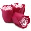 Mýdlové květy v dárkovém balení RŮŽOVÉ RŮŽE 3ks
