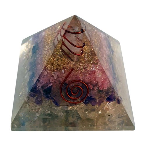 Orgonitová pyramida DVĚ SPIRÁLY (konkrétní kus) 5.5 cm