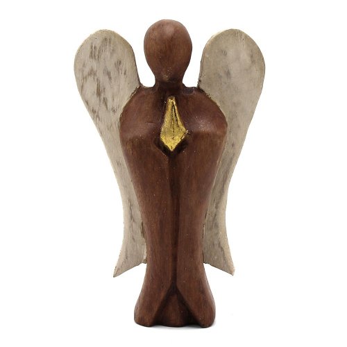 HATI-HATI dřevěný anděl ze suarového dřeva 15cm - Varianta: Láska